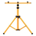 Телескопический двойной головкой штатива светильник стенд T бар для приготовления пищи на воздухе строительные работы Светодиодный прожектор светильник кронштейн 60  150 см регулируемая высота