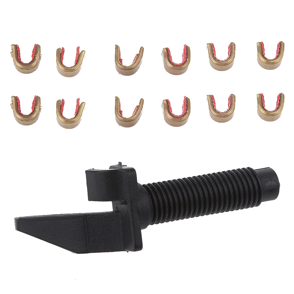 

12 Pieces Bowstring Buckle Clips With Archery Compound Bow Arrow Rest
