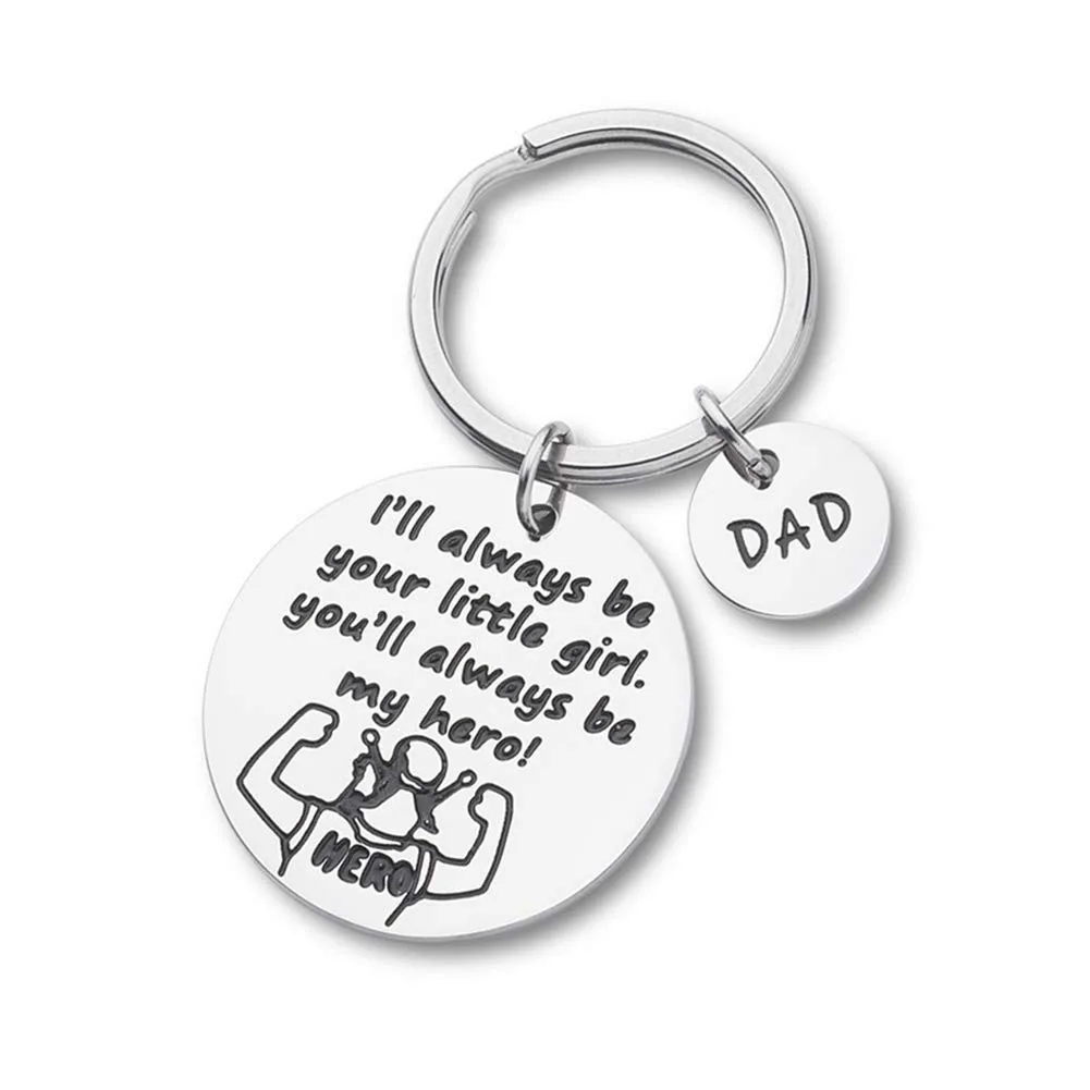 

Брелок для ключей для мужчин, подарок для папы, мужа, отца, отца, на День отца, подарок для дочери, сына, на день рождения