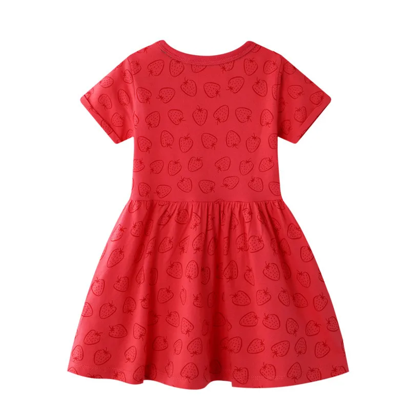 Jumping Meters Princess Kids Clothing Dresses Girls Summer All Print Watermelon Children Clothes Tunic Tutu Girl Frocks | Детская одежда