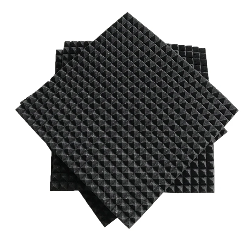 

Acoustic Foam Panels,SoundProof Padding Foam Panels,50X50X3cm Studio Foam Pyramid Sound Treatment Wall Panels-12Pack
