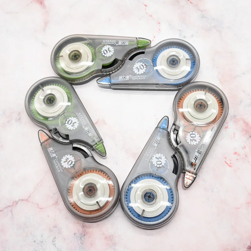 Практичный ролик для коррекции ленты 2 шт. 10 м длинный белый стикер офисный