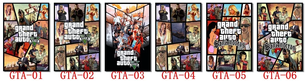 На заказ, на холсте, художественные грандиозные кражи Авто постер GTA San Andreas Игра Обои грандиозные кражи настенные наклейки Niko Фреска домашний Декор#761