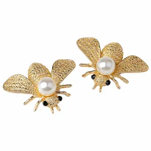 5pcs Insect Series Brooch Women Delicate Little Bee Brooch Crystal Rhinestone Pin Brooch Decor Acces in Pakistan