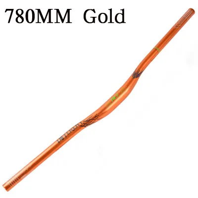 780mm Gold Светоотражающие велосипед подъемный руль 31,8 мм* 720/780 мм MTB AM XC DH Горные гоночный велосипед руль 5 градусов прямая стреловидность Велоспорт Запчасти - Цвет: 780mm Gold