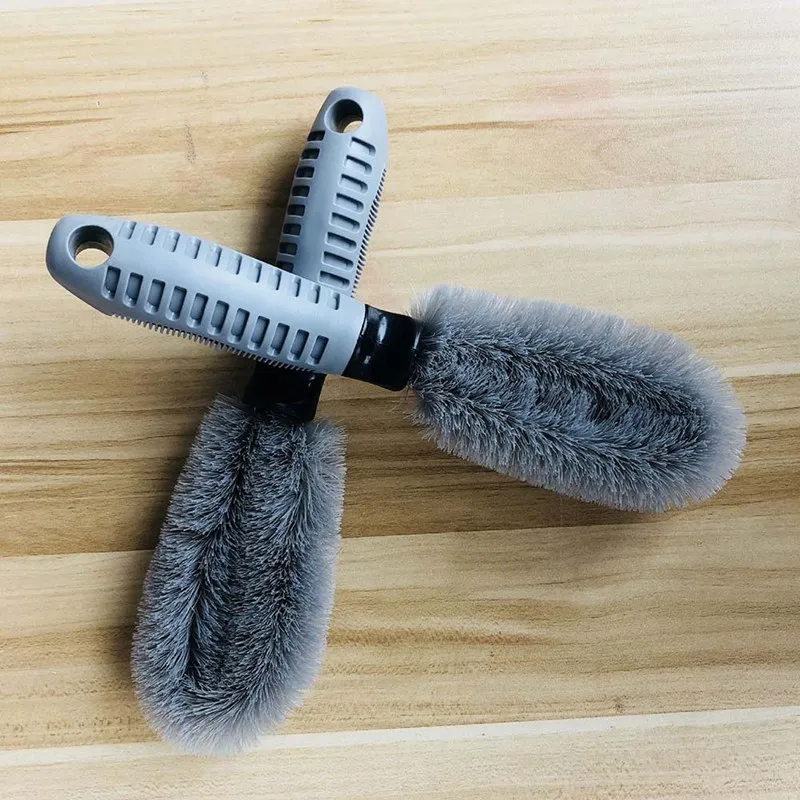 Колесная щетка серый автомобильный Стайлинг Автомойка мягкая резиновая ручка