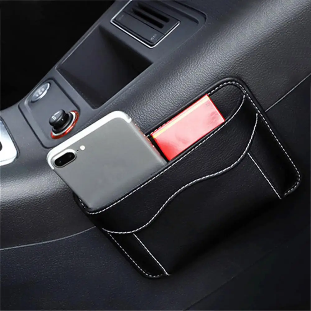 

40% Dropshipping!!Car Seat Side Gap Phone Pen Key Adhesive Storage Bag Pocket Organizer Holder