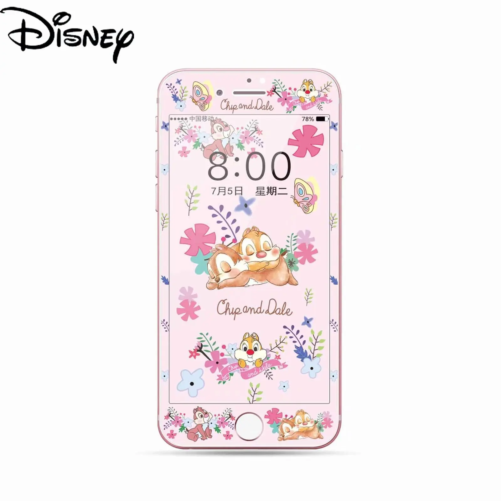

Disney for IPhone 7plus Tempered Glass Film for IPhone 6SP/8P/6/6s/7/8 Cartoon Tempered Film Protective Screen Sticker
