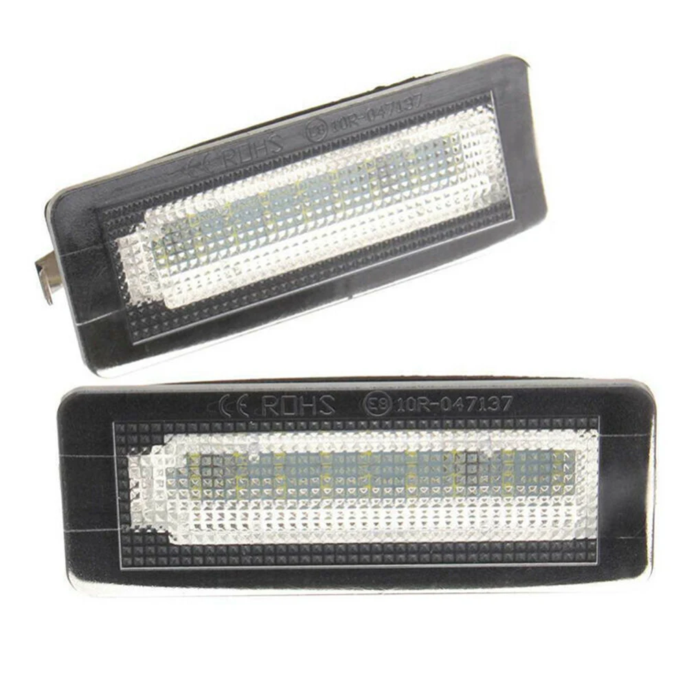 

White License Plate Light 2Pcs Auto Parts 6500K Accessories Replacement LED Reliable