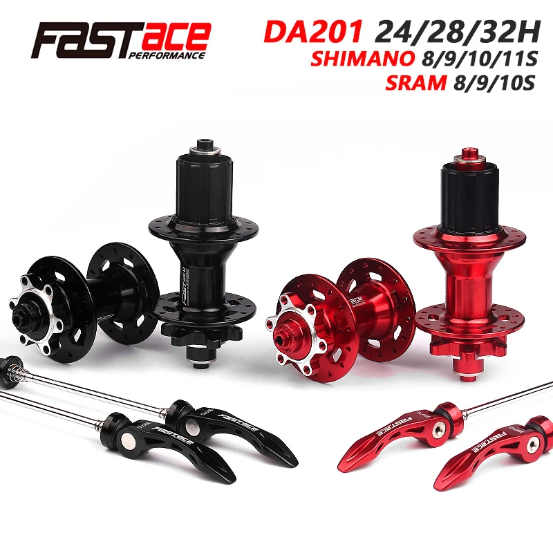 Fastace Hub DA201 DA207 High Quality Sealed Bearing Disc Brake Hub 24/28/32 Holes Mountain Bicycle Hubs 8/9/10/11 Speed MTB Hub