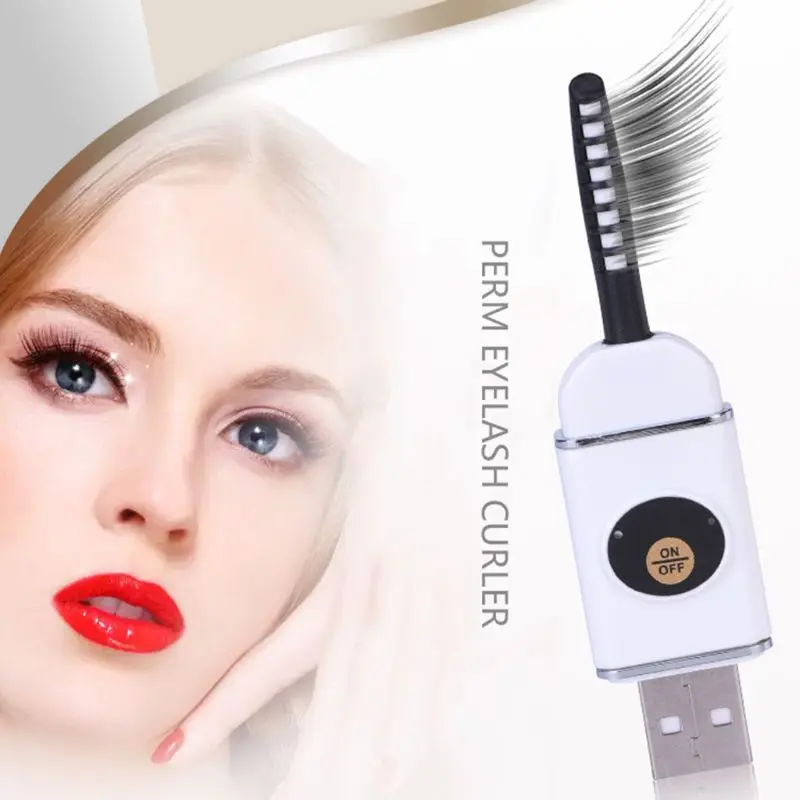 

Mini USB Rechargeable Electric Heated Eyelash Curler Long-Lasting Eyelash Curler