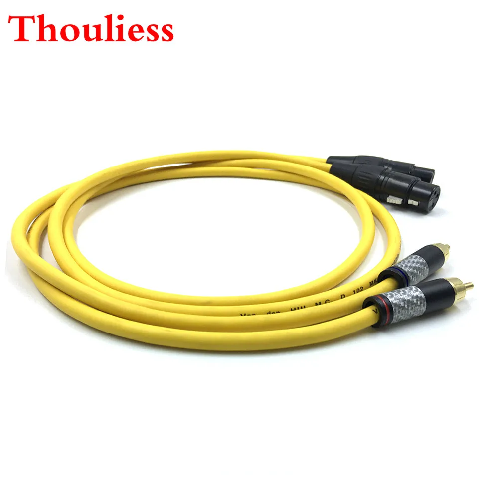 Thouliess пара тип 4 XLR с переходником на RCA аудиокабель 2RCA штекер to2XLR гнездовой