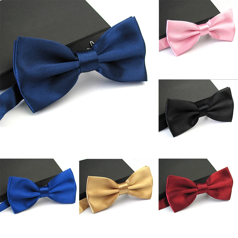 

1PC Gentleman Men Adjustable Classic Satin Bowtie Necktie Tie For Wedding Party Adjustable Bow Tie Knot