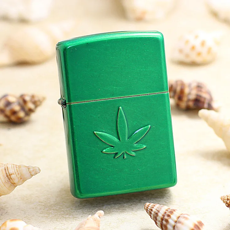 Подлинная Зажигалка Zippo медная ветрозащитная трубка четырехлистный клевер