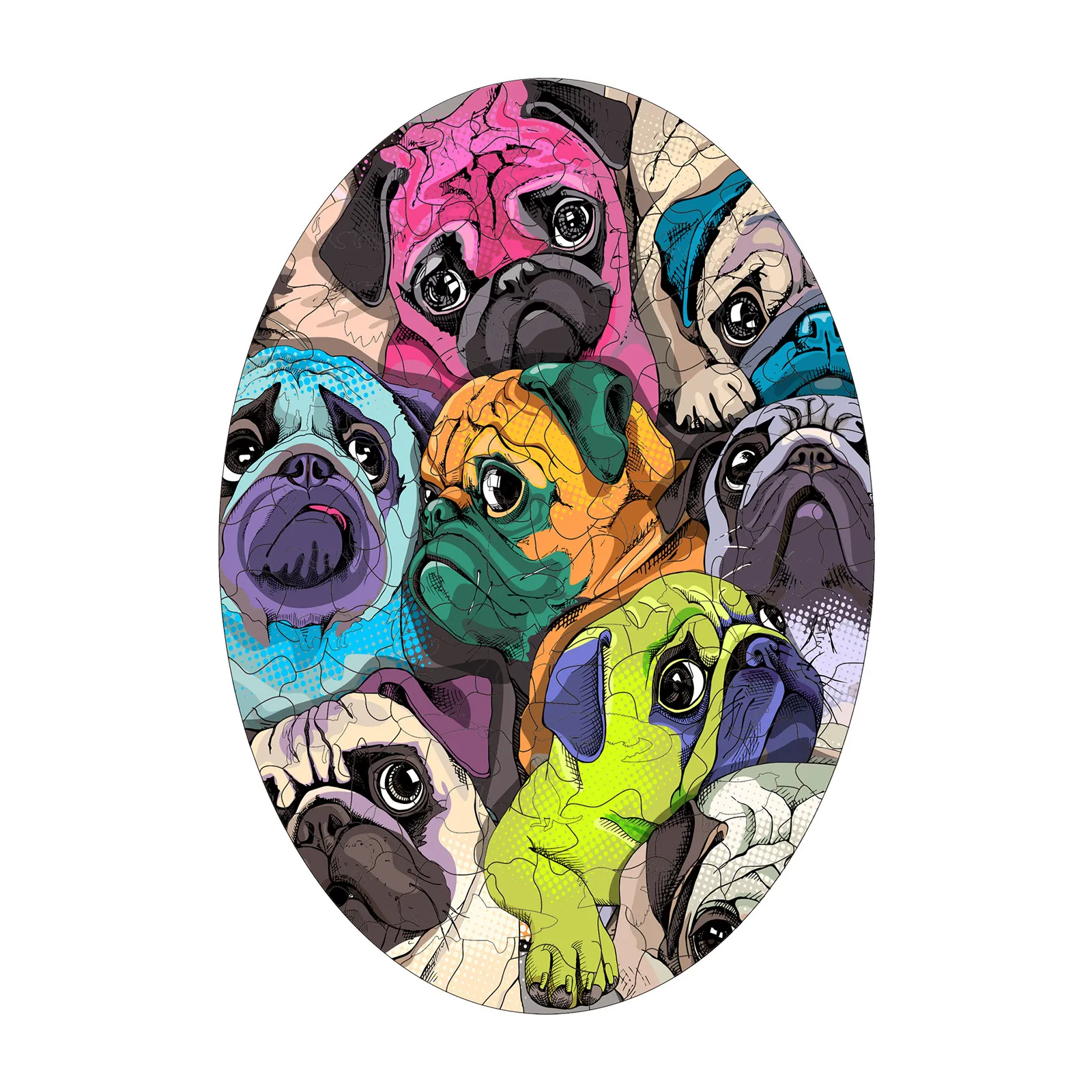 

Funny Toy Wooden Puzzle Unique Shape Pieces 3D Animal Puzzle Gift For Adults And Kids Magination Develop Intellectual