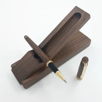 walnut gel pen wood gift pen set fountain pen school office supplies back to school