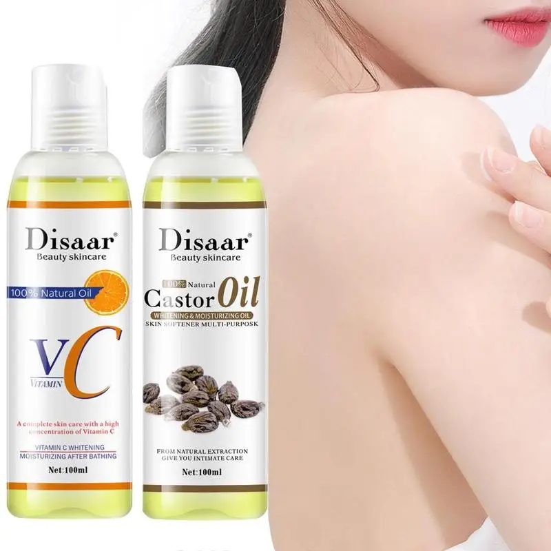 Органическое эфирное масло 100 мл натуральное касторовое с витамином C для