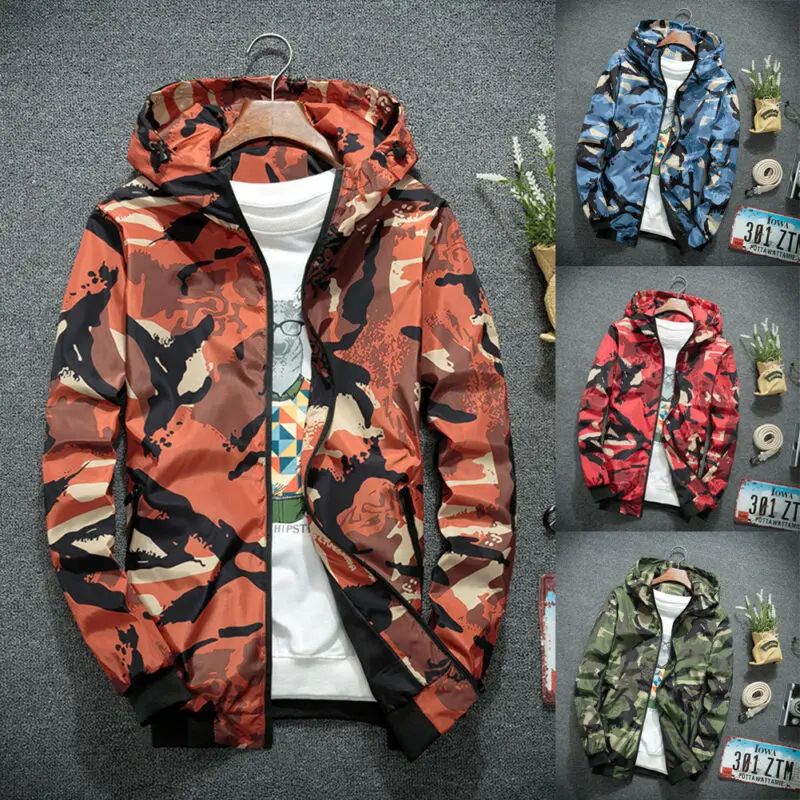 Мужская Легкая ветровка осенняя куртка водостойкая оболочка тонкая посадка