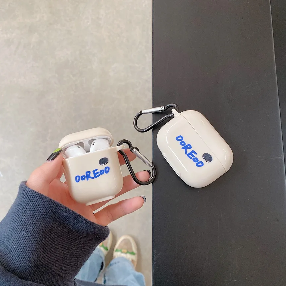 Funda de auriculares с рисунком из мультфильмов для AirPods Pro llavero 1 y 2