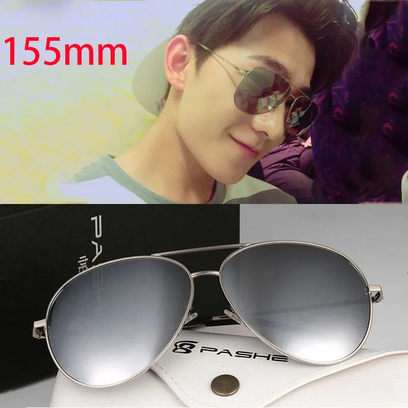 Женские и мужские большие солнцезащитные очки Vazrobe поляризационные зеркальные с