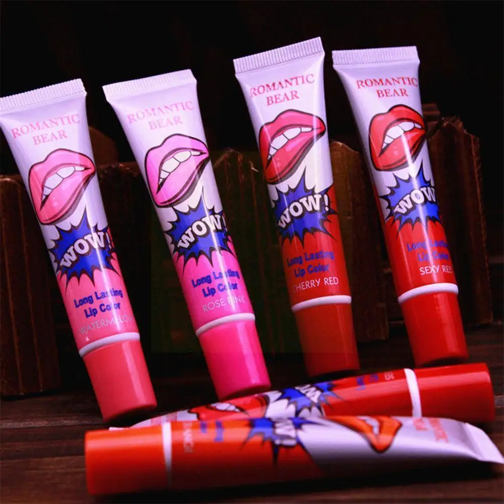 

6 Colors Fashion Amazing Moisturizer Lip Gloss Waterproof Makeup Lipgloss Tear Lip Tint Lasting Lipstick Liquid Pull Long S V3s0