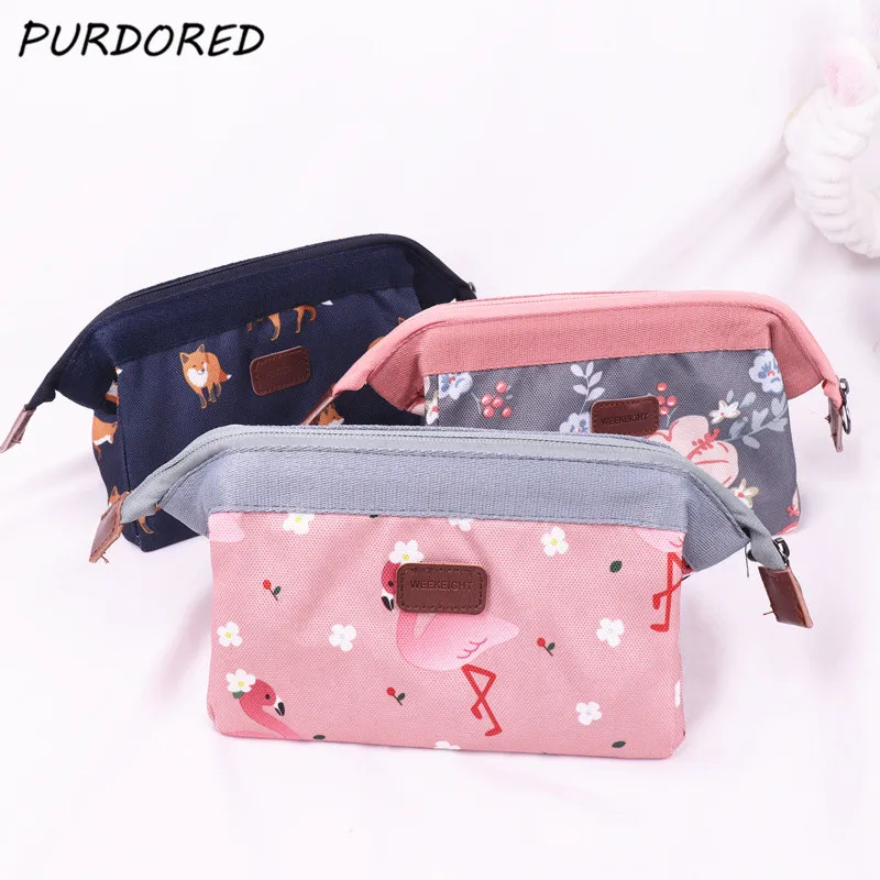 PURDORED, 1 шт., косметичка в Корейском стиле, женская косметичка, органайзер для путешествий, косметичка, косметичка