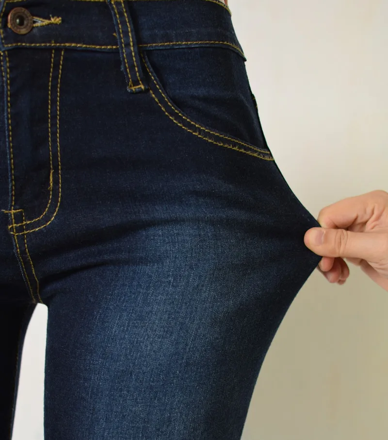 Узкие джинсы-карандаш для женщин облегающие джинсы с высокой талией женские