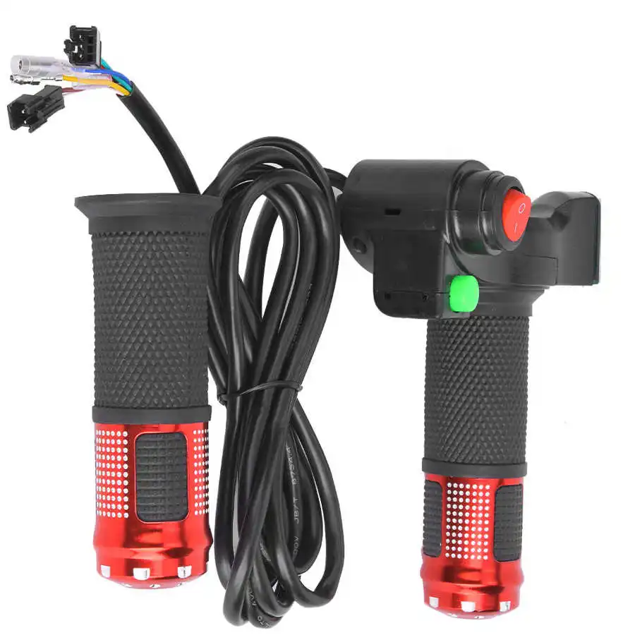 1 Pair E-Bike Thumb Throttle Display Universal LED Voltage Twist for 12-99V Ebike Scooter | Спорт и развлечения