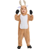 umorden xmas christmas elf reindeer costume girl child kids cozy fawn deer cosplay jumpsuit velvet