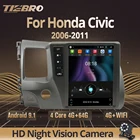 Автомагнитола 2DIN на Android 2006 для Honda Civic LHD 2011-, Автомобильный мультимедийный плеер с экраном в стиле Tesla, навигацией, GPS, Bluetooth-плеером