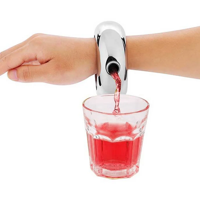 Portable Hip Flask Funnel Bangle Jug 3.5oz Wine Mixed Bottle Alcohol Bracelet Stainless Steel Camping Flagons Drinkware Supply | Дом и сад