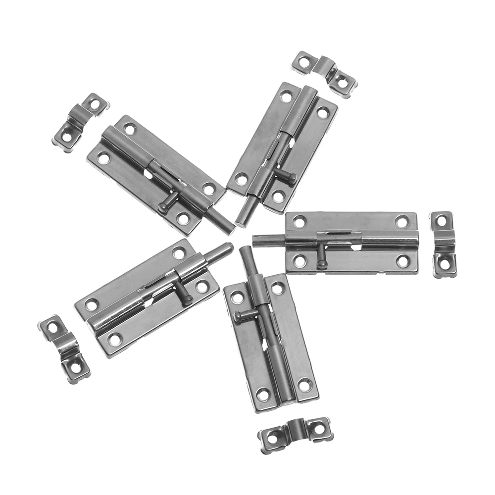 Новинка 4/5 дюйма длинная Серебристая дверная защелка из нержавеющей стали