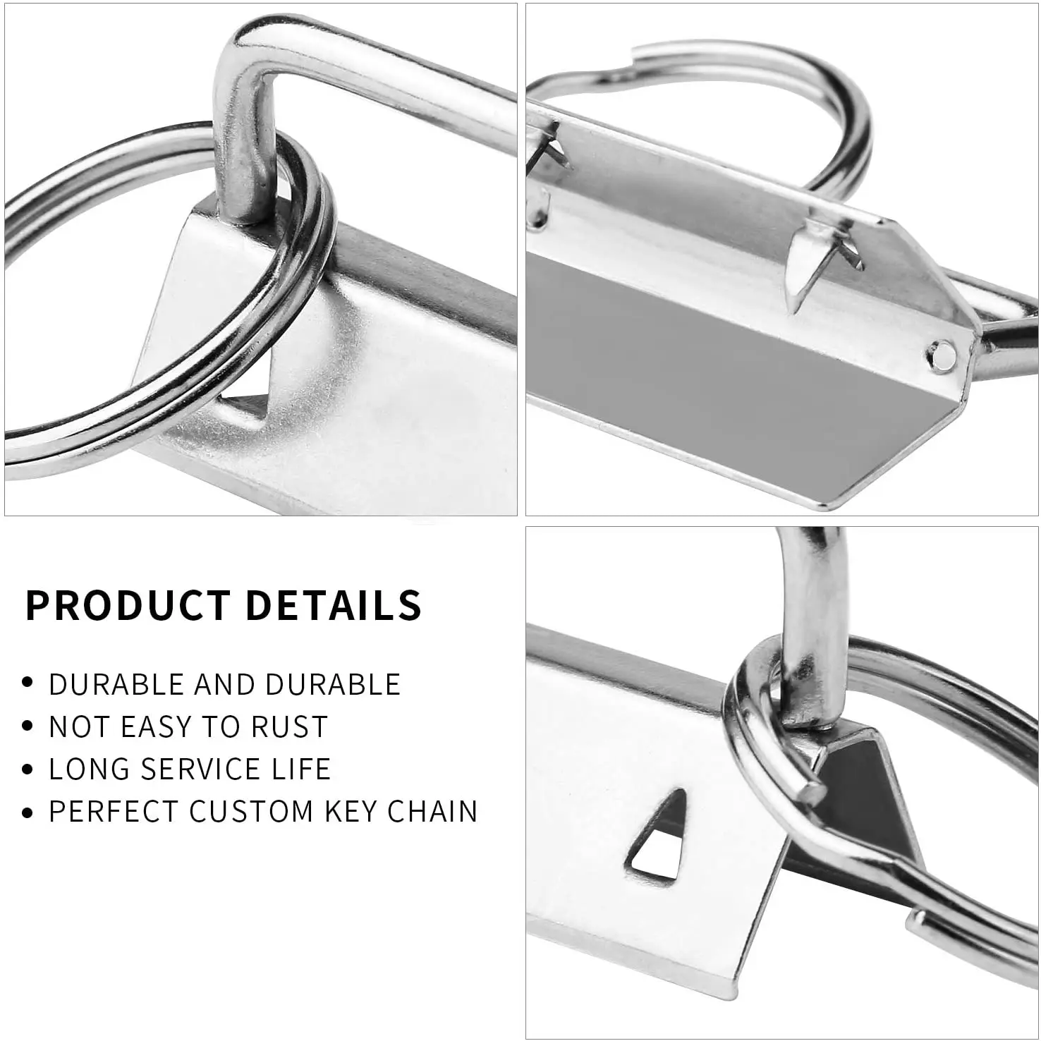 Key Fob Hardware with Rings Sets Perfect for Bag Wristlets Fabric/Ribbon/Webbing/Embossed and Other Hand Craft Sewing | Дом и сад