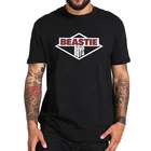 Футболка Beastie для мальчиков, футболка с простым логотипом американской группы в стиле хип-хоп, 100% хлопок, европейский размер, футболка с коротким рукавом