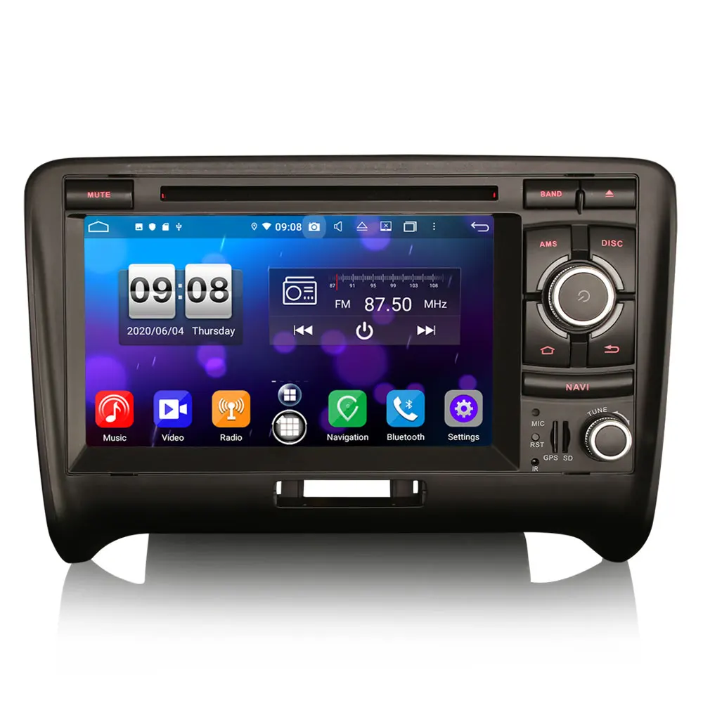 7 &quotAndroid 10 0 OS автомобильный DVD Мультимедиа Навигация GPS Радио система для Audi TT MK2 2006