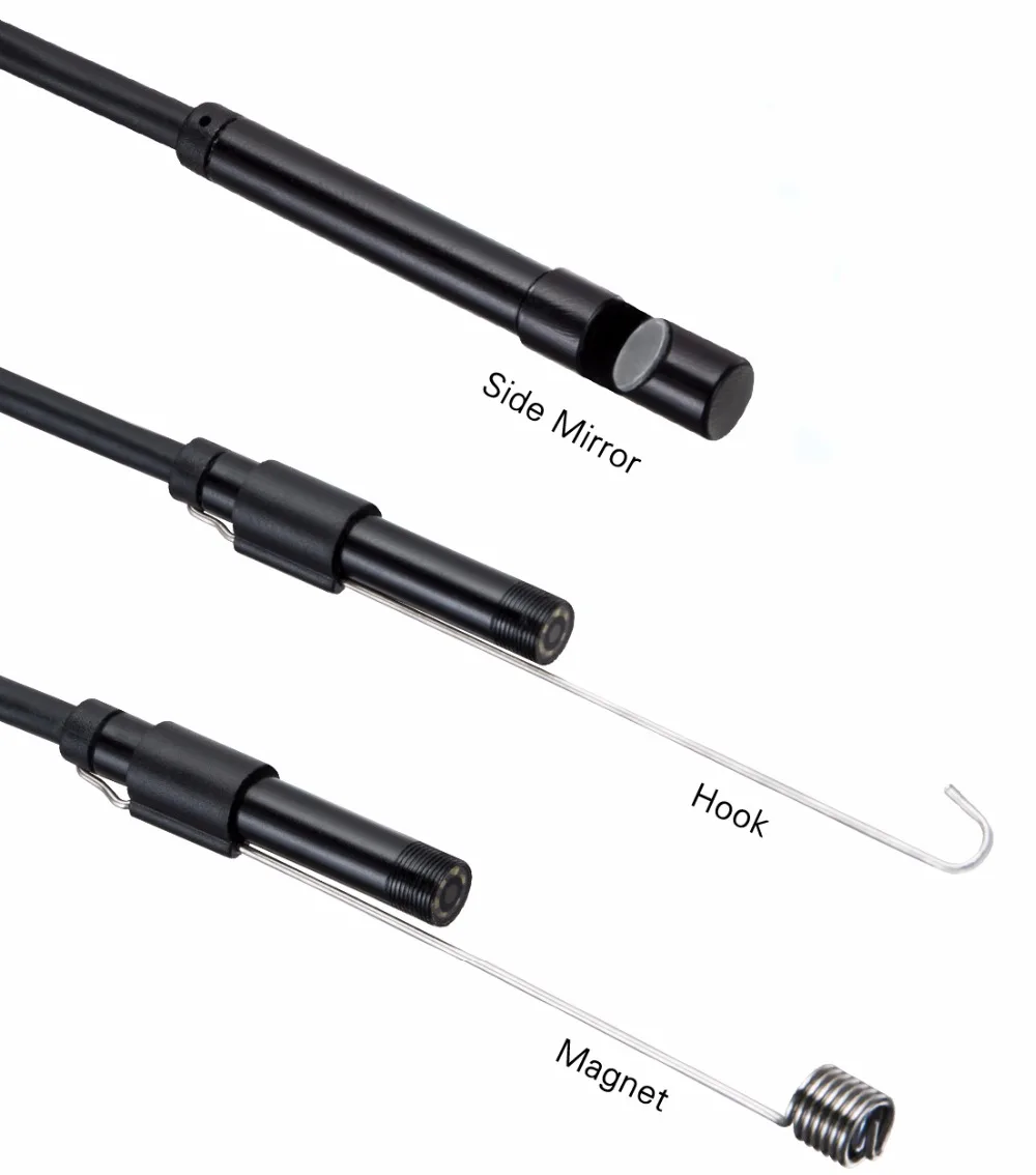 

Mini Camera Endoscope HD 1200P IP68 2M Hard Flexible Tube Mirco USB Type-C Borescope Video Inspection for Android Car Endoscope