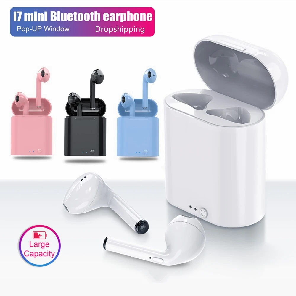 

i7s TWS Wireless music Headphones Mini Stereo Earbud Bluetooth wireless earphones For iPhone huawei xiaomi samsung