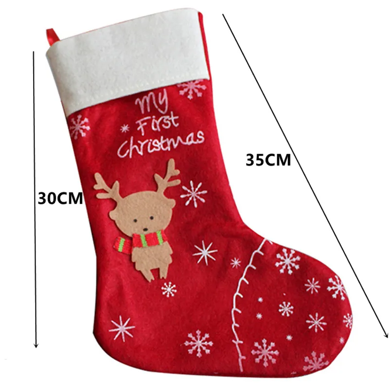 Новогодние и Рождественские Подвески чулки украшения рождественские для дома