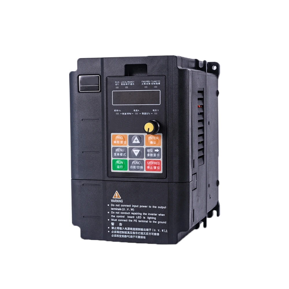 Vector Heavy-Load 220V 4KW/5.5KW Variable Frequency Drive 3 Phase Speed Controller Inverter Motor Angisy EC01 Serial