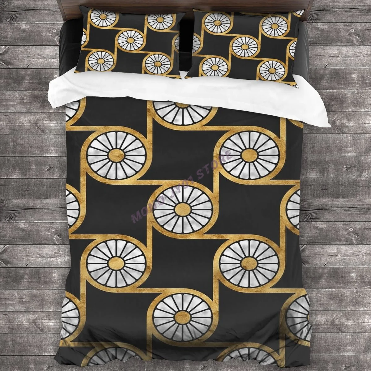

Комплект постельного белья с абстрактным цветочным узором (древнее египетское искусство), пододеяльник, наволочки, одеяло, Комплект постел...