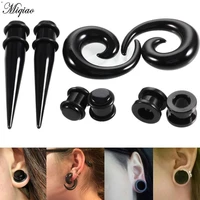 miqiao 8 piece hip hop acrylic ear plug flesh tunnel piercing gauge stretcher expander 2 10mm piercing body jewelry
