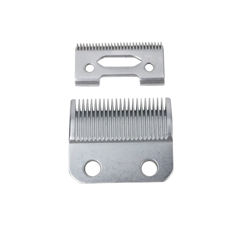 

Replacement Blade set For Kemei KM-1996 KM-1997 High Carton Steel Clipper Accessories Silver