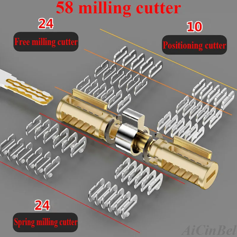 Защитный дверной замок латунный цилиндр противоударный баллон из нержавеющей