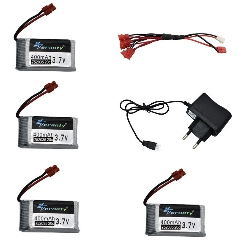 3,7 V 400mah Lipo батарея+ зарядное устройство для SYMA X15 X5A-1 X15C X15W RC Дрон вертолет запасные части 3,7 v перезаряжаемая батарея 702035 - Цвет: Blue