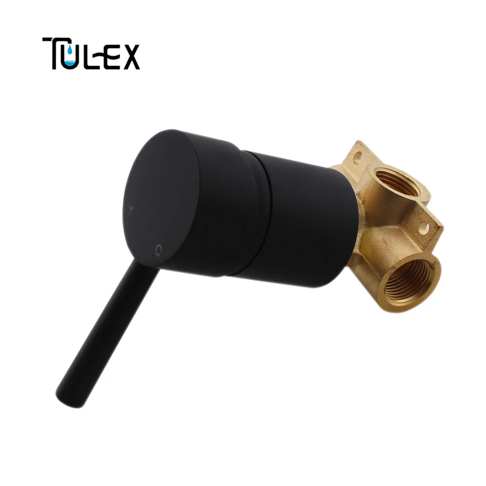 TULEX, скрытый смеситель для душа, настенный клапан, горячая и холодная вода, смеситель для душа, латунный смеситель для душа для ванной комнаты