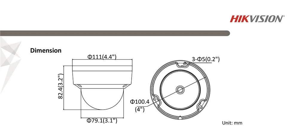Hikvision 4MP POE ip-камера уличная DS-2CD2143G0-IS HD купольная камера видеонаблюдения