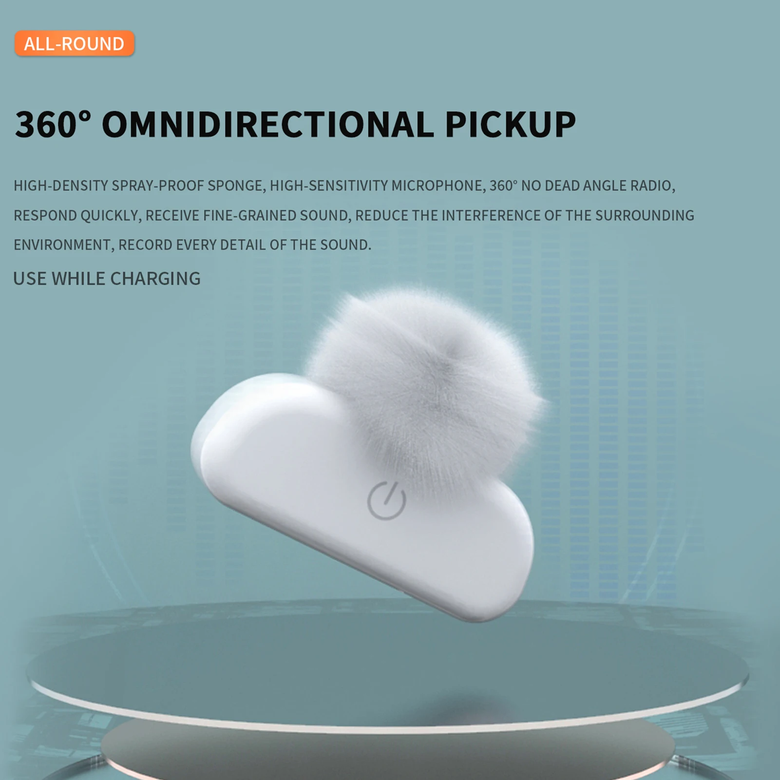 Беспроводной петличный мини-микрофон всенаправленный микрофон с лацканами