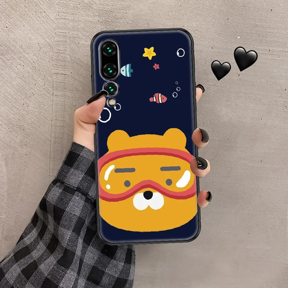

Friend Cute Peach Cocoa Phone case For Huawei P Mate P10 P20 P30 P40 10 20 Smart Z Pro Lite 2019 black luxury hoesjes art funda