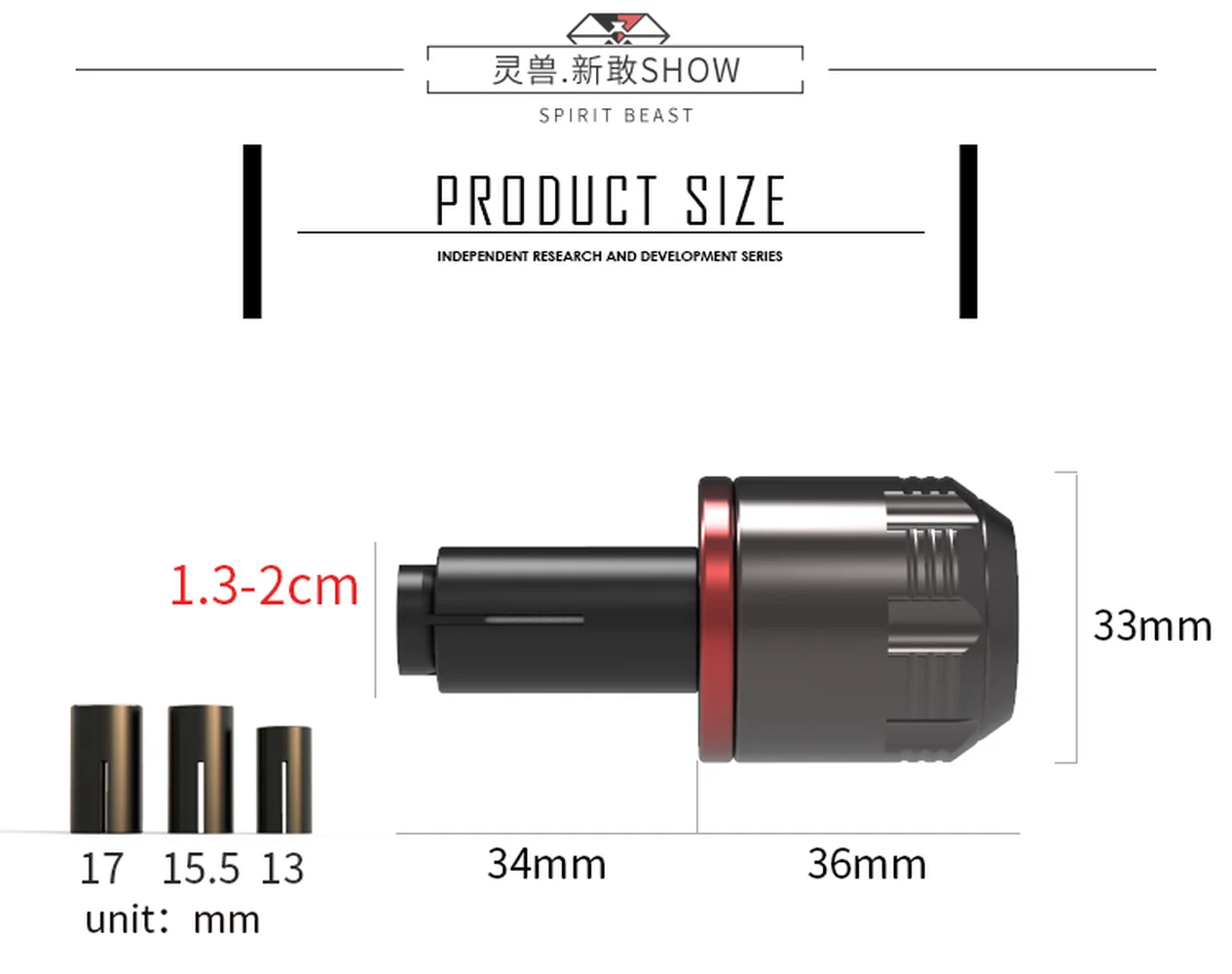 Руль для мотоцикла SPIRIT BEAST Balance рукоятка мотокросса конец веса Honda Suzuki Yamaha Benelli Ducati