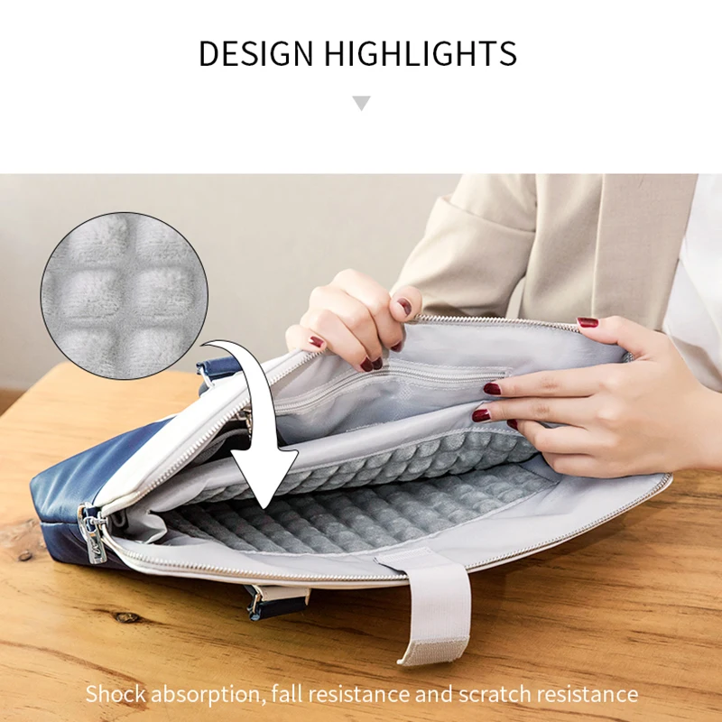 Women's Notebook Briefcase For 13.3 15 16 Inch Laptop Crossbody Bag Shoulder Bags Business Travel Office Ladies Handbags